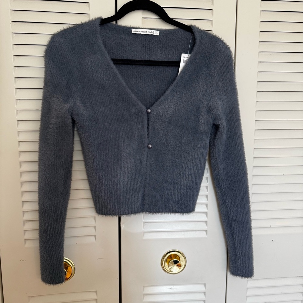 Gray Blue Abercrombie Women's Sweater